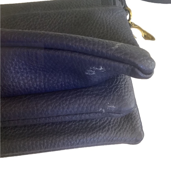 Charming Charlie shoulder Clutch Purse multipocket Faux Leather Blue 4.5” X 6.5” - Picture 13 of 13